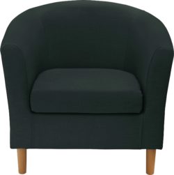 ColourMatch - Fabric Tub Chair - Jet Black